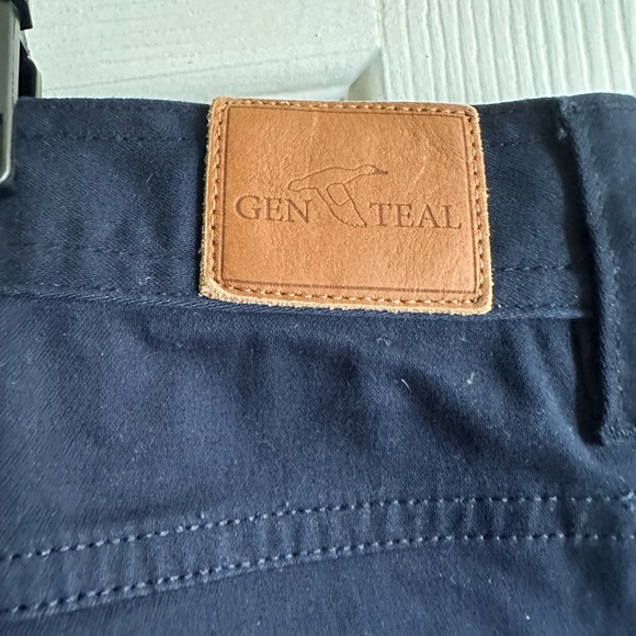 GENTEAL Men's Pants Flex Canvas 5 Pocket Stretch Color Navy 32X32 SKU 1202 - Picture 7 of 7
